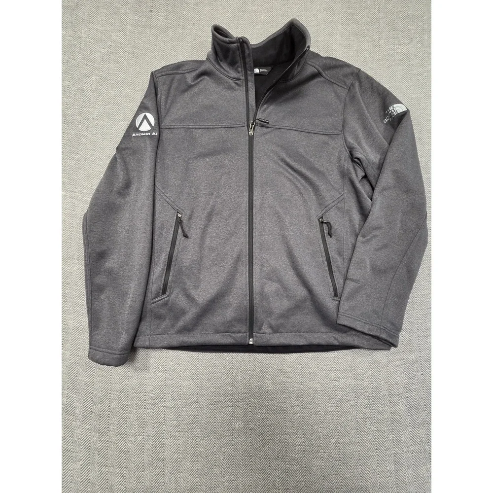 The North Face WindWall Softshell Jacket Mens Large Grey Atomic AI‎ Full Zip L